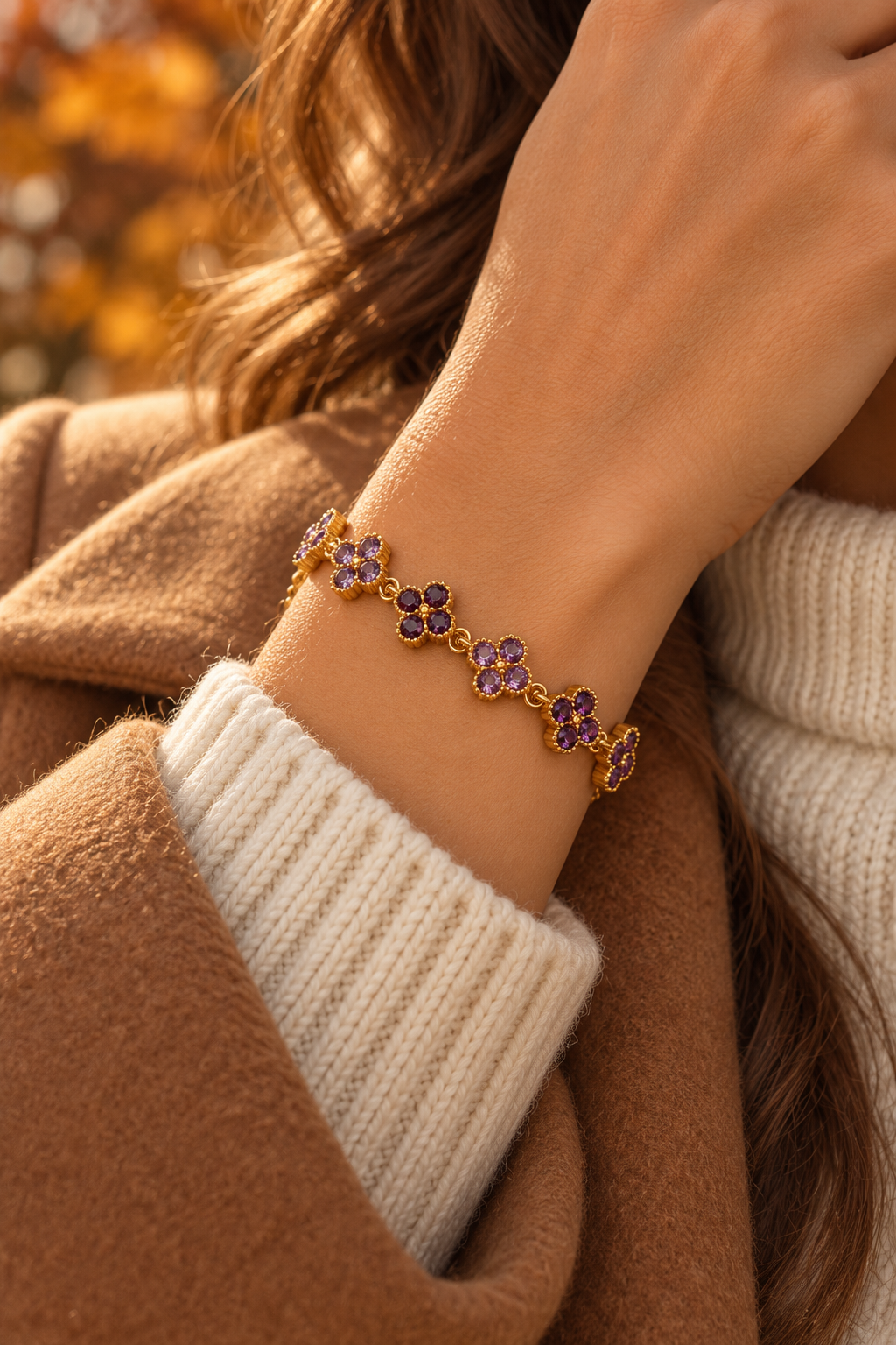 Pulsera Trèfle Doré