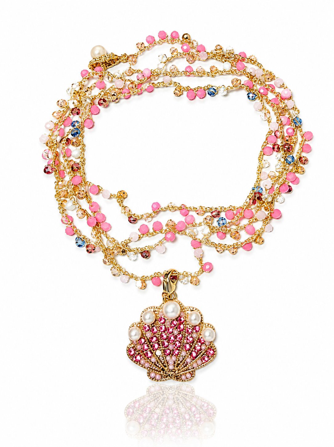 Collar tejido Rosa Mare