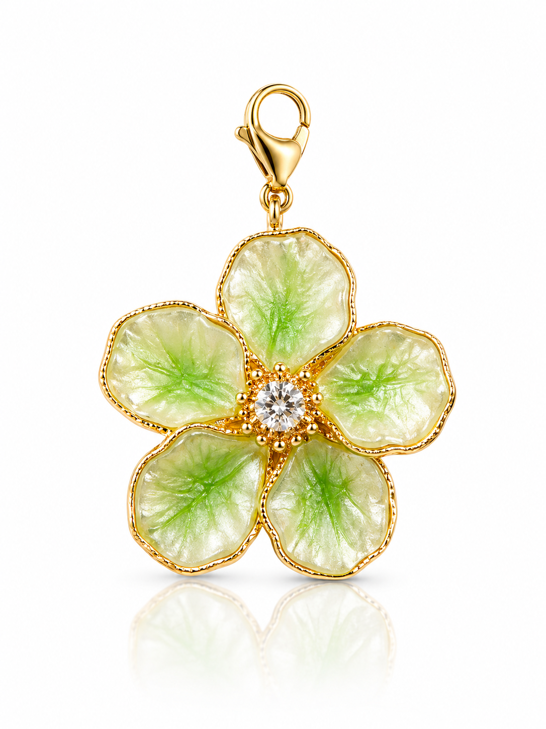 Charm flor verde