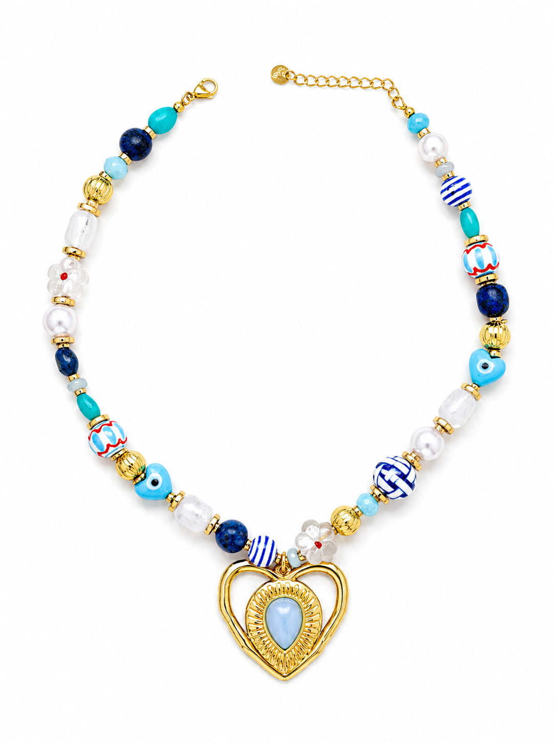 Collar Corazón Mediterráneo