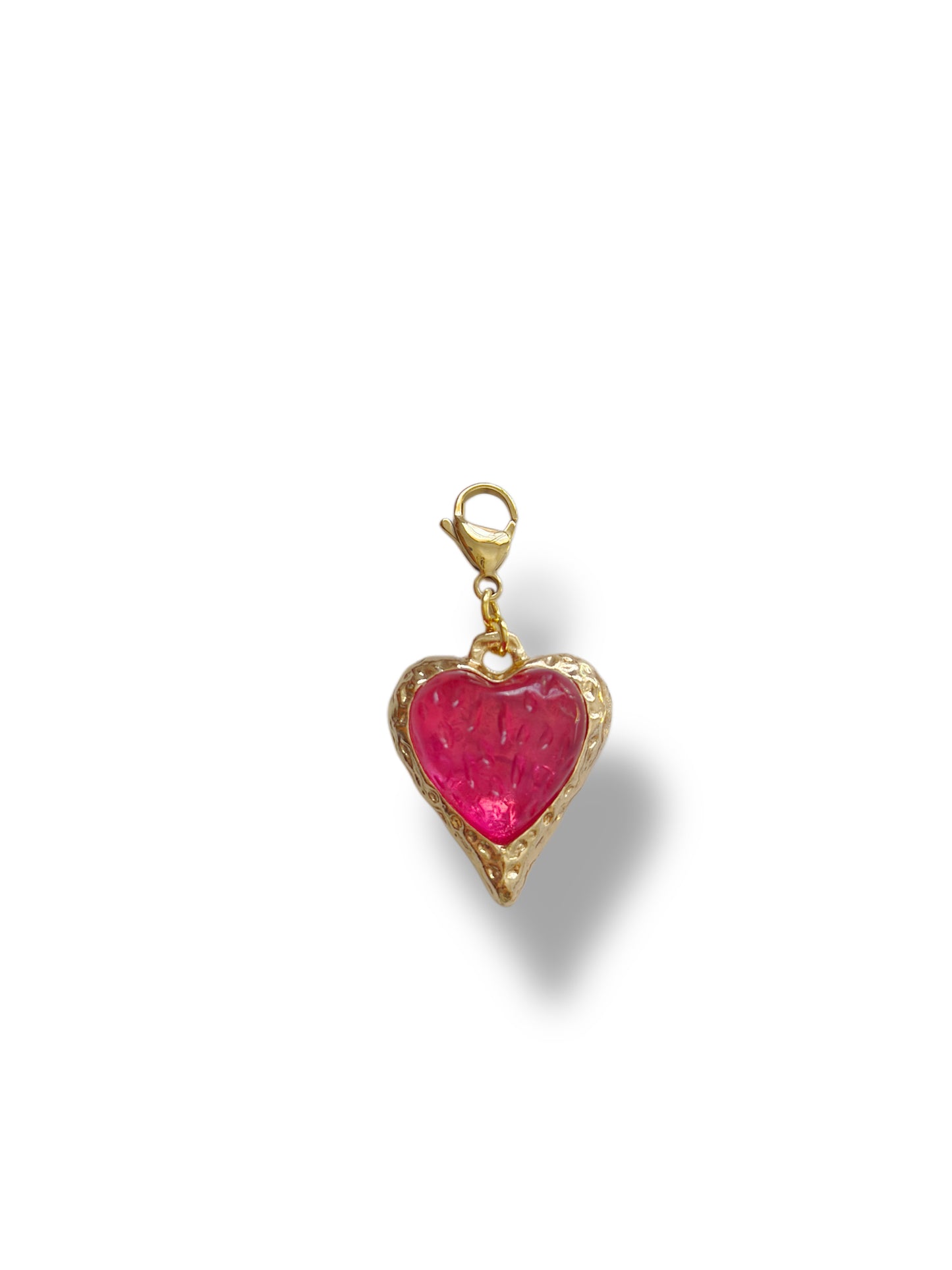 Charm corazón eterno rosa