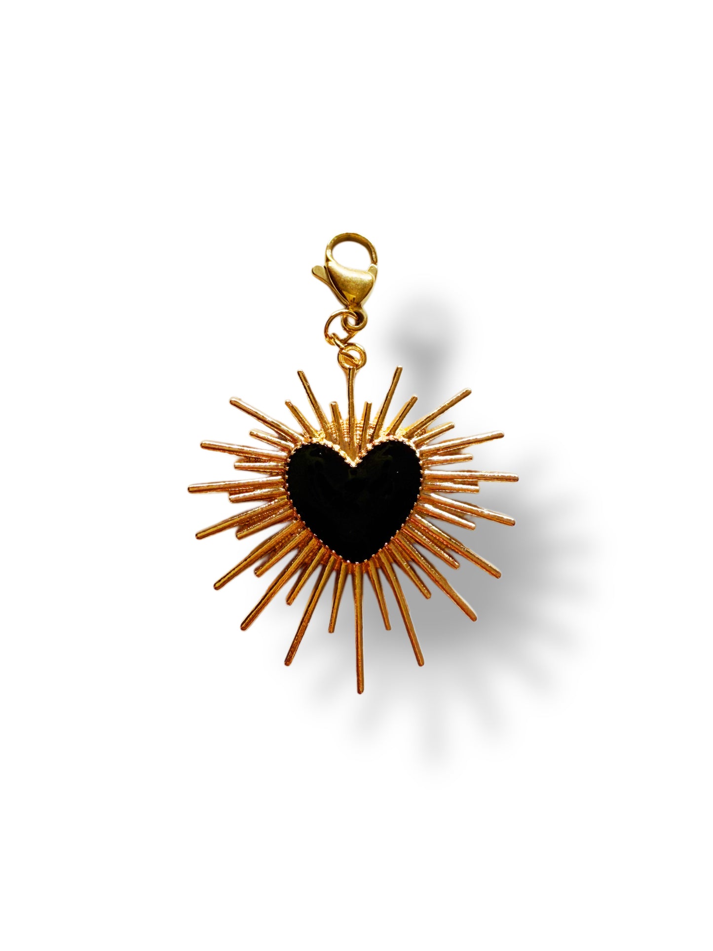 Charm corazón destellos