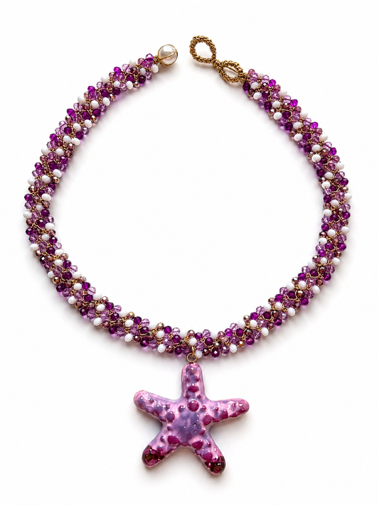 Collar Sirena Violeta