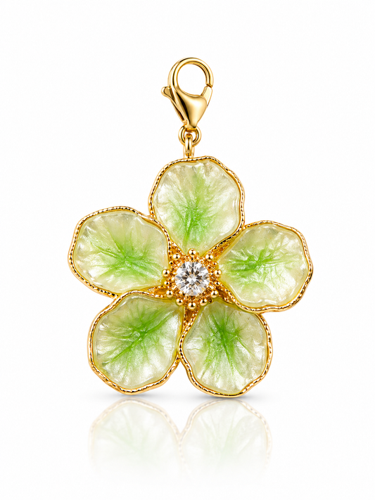 Charm flor verde