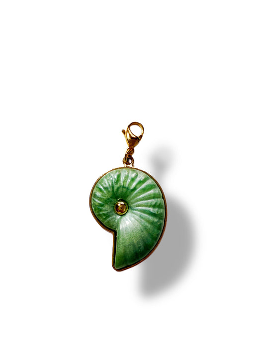 Charm concha verde