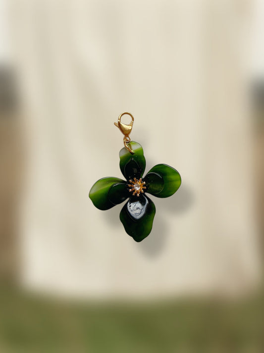 Charm flor verde