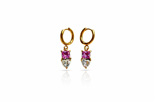 Pendientes Princess Rosa