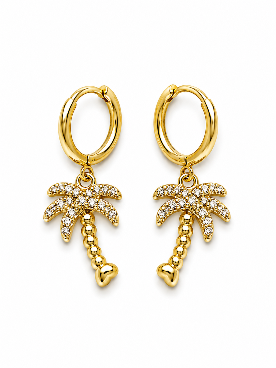 Pendientes mini palmera