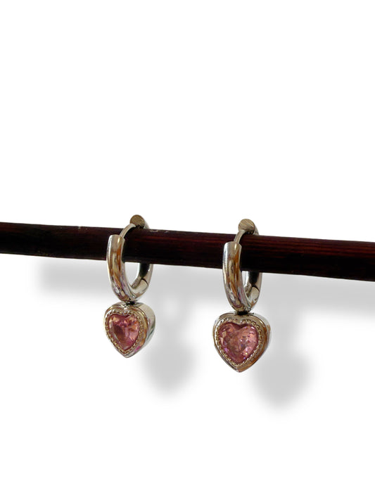Pendientes Roseta plateado