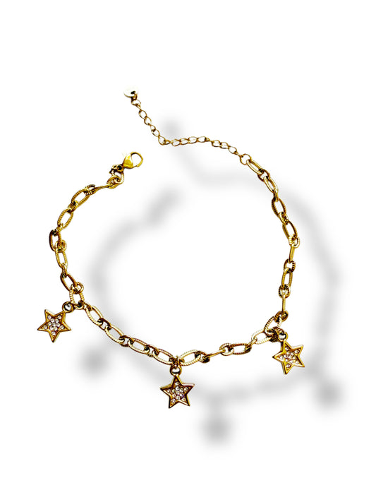 Tobillera Estrella Dorado