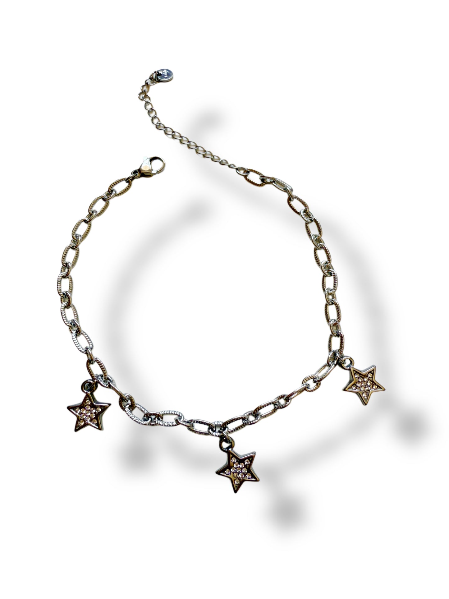 Tobillera Estrella  plateada