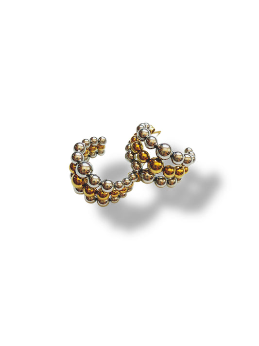 Pendientes Triples Bicolor