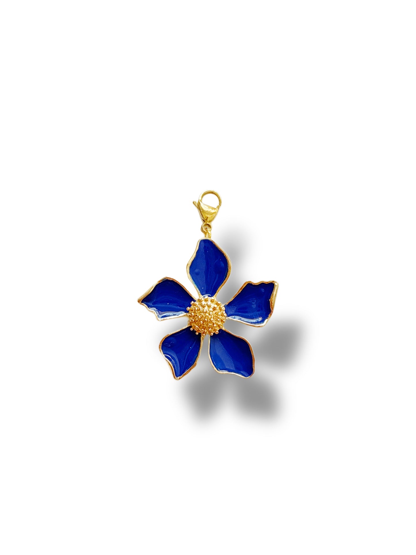 Charm flor azul marino