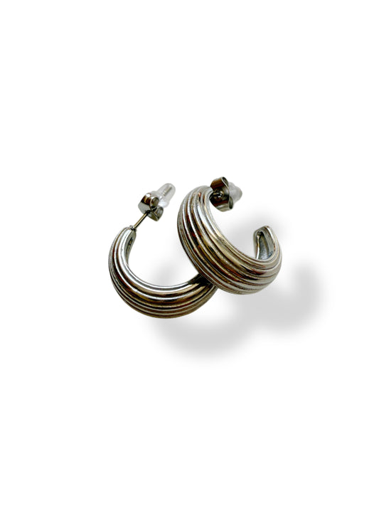 Pendientes Venecia plateados