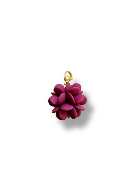 Charm pompón morado