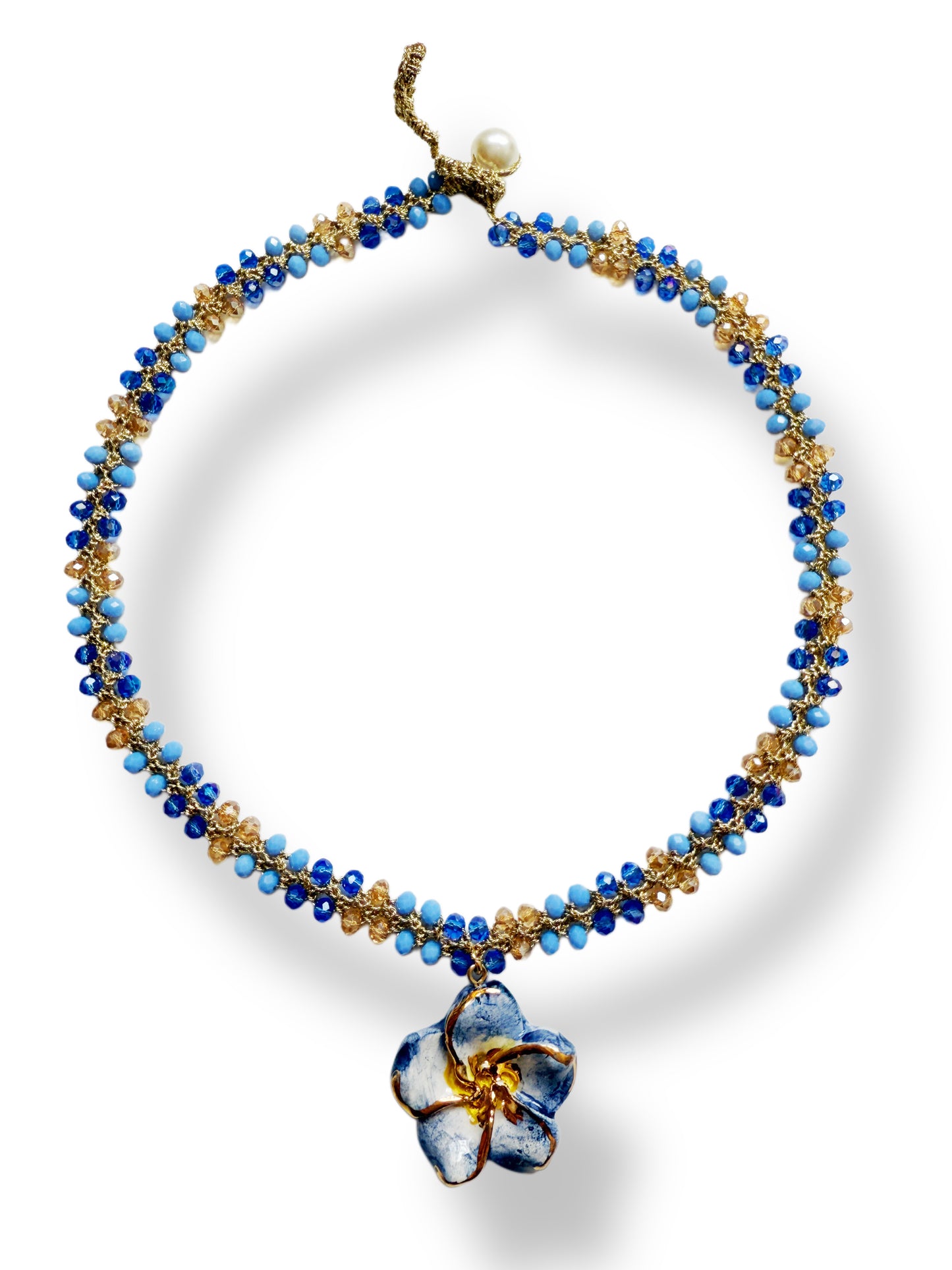 Collar Fiori Azzuro