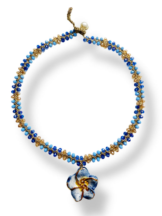 Collar Fiori Azzuro