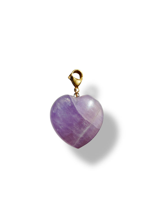 Charm corazón amatista
