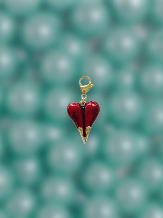 Charm corazón rojo